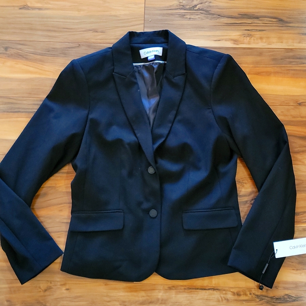 Calvin Klien NWT Blazer jacket black size 10